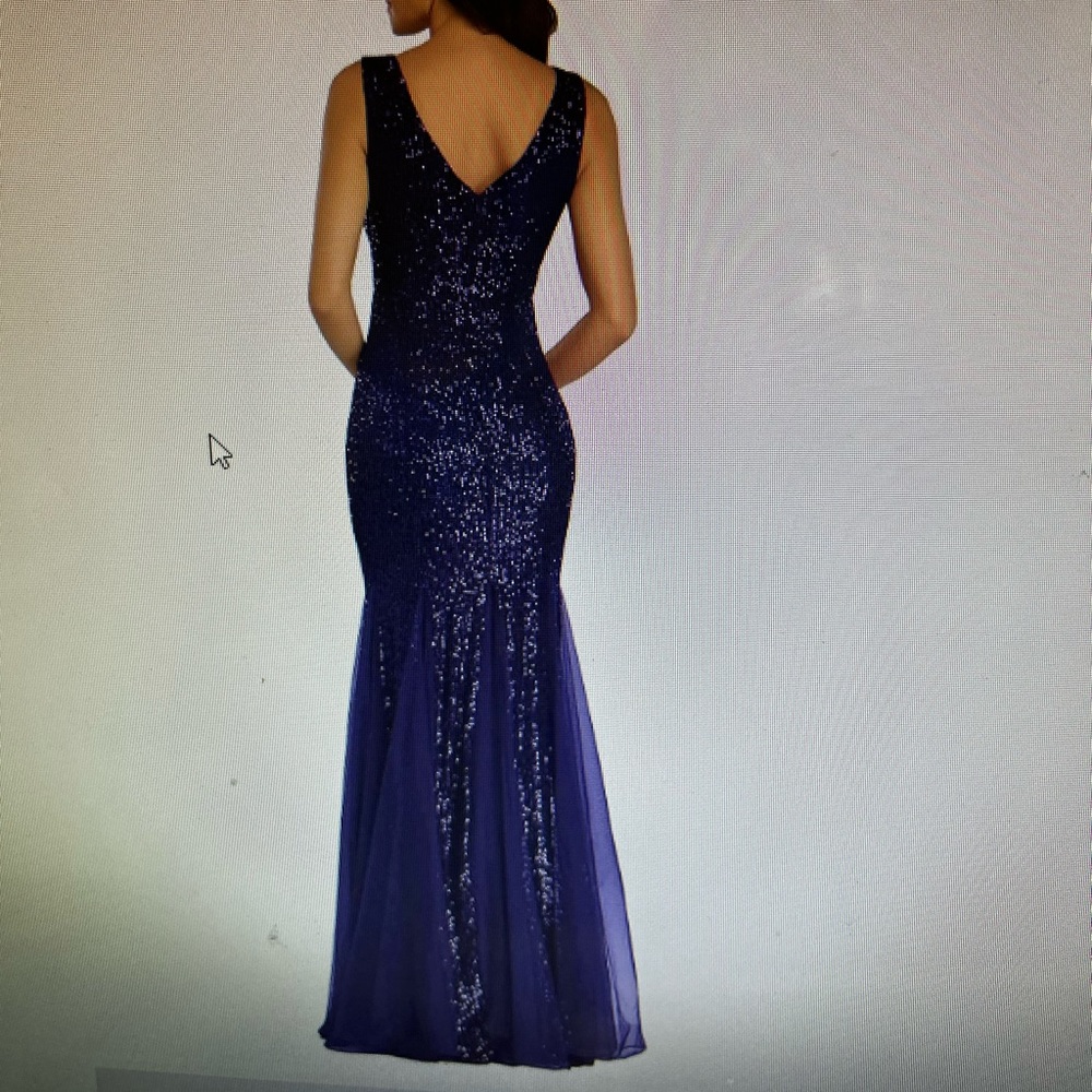 Sequin evening gown
